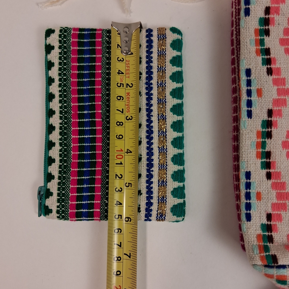 Colorful Patterned Pouch Set - Picture 2 of 10